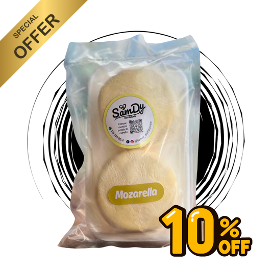 Arepas de buñuelo mozzarella Paq X 4